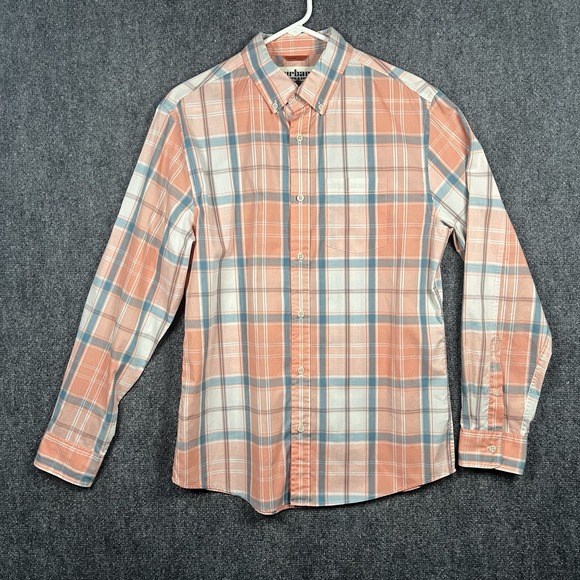 urban pipeline Other - Urban Pipeline Shirt Mens 2XL XXL Max Flex Button Up Orange Plaid Long Sleeve